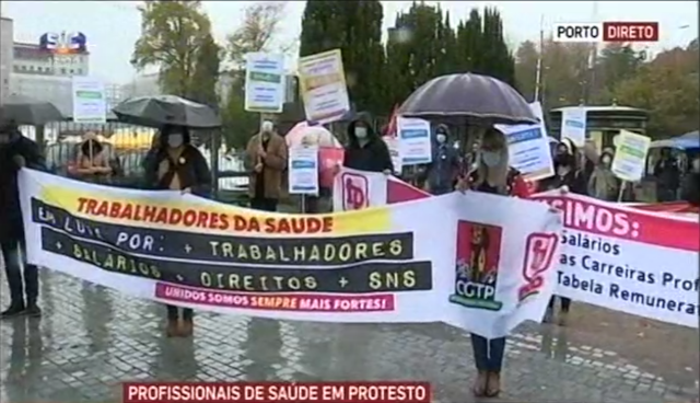 Semana de Luta Nacional dos trabalhadores da Saúde porto