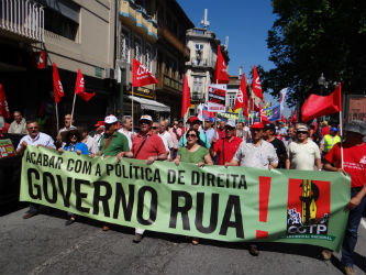 manifestação porto